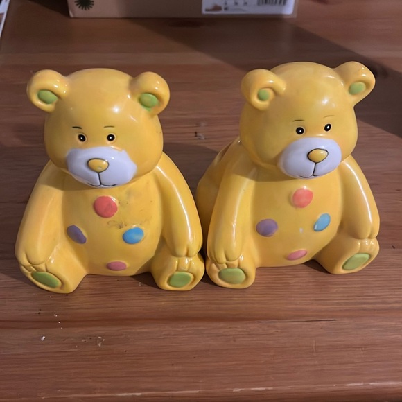Glass Bear Pen Holders Set - Picture 1 of 7